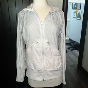 White Nike track jacket